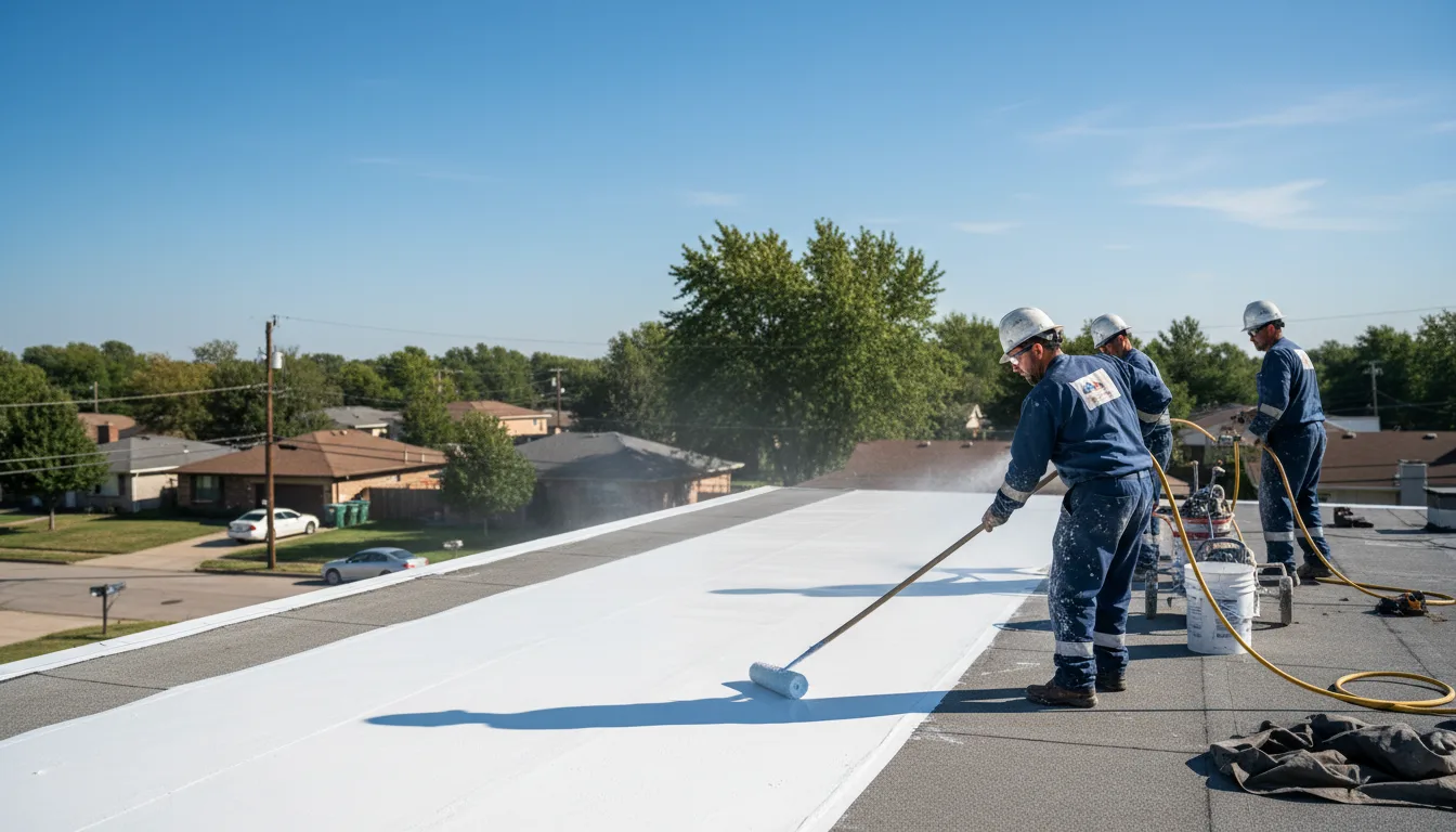 Commercial roof coating in Keezletown, VA near me